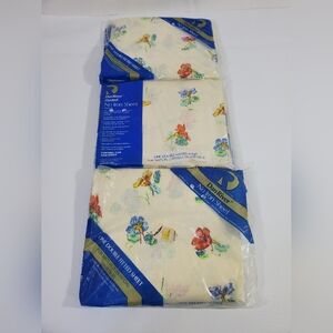 Vintage Full Fitted Sheet x 3